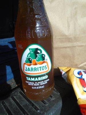 Jarritos "tamarind" flavor - interesting - good.