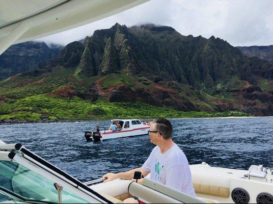 A Private charter getting some beautiful backdrops