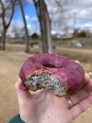 Blue corn donut