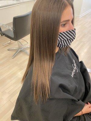 Magic sleek  smooth hair #keratintreatment