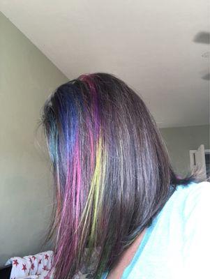 Rainbow hair