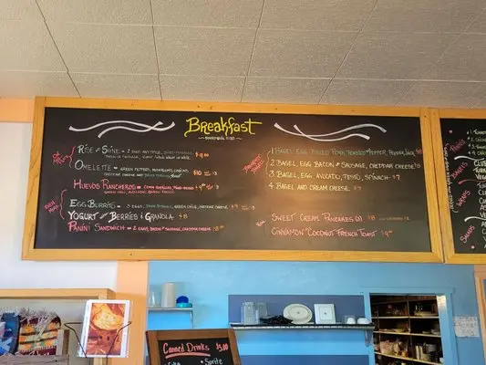 Breakfast menu