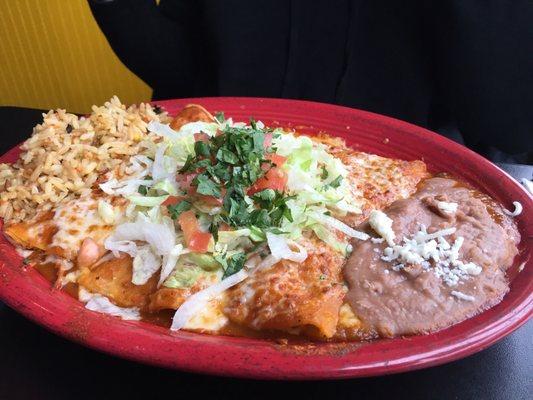 Enchilada plate.