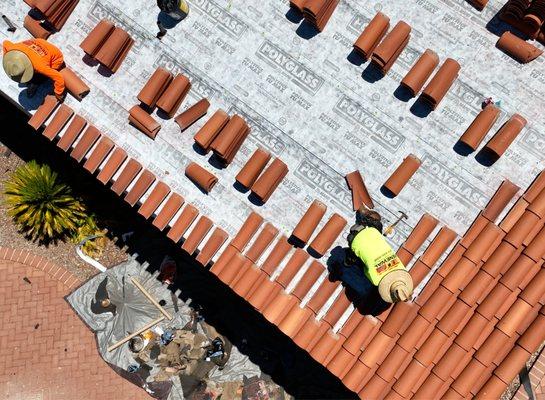 Clay Tile Underlayment Replacement