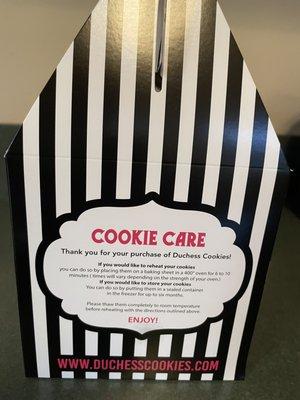 Cookie care for if you can't eat them all at once!