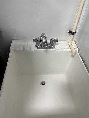 Sink and faucet install