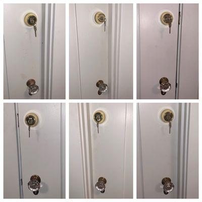 after picture of 6 deadbolt FRESH installations