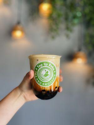 Creme brûlée boba