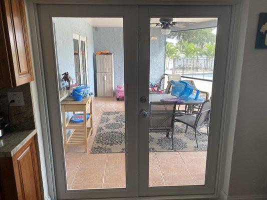 One of our new french doors