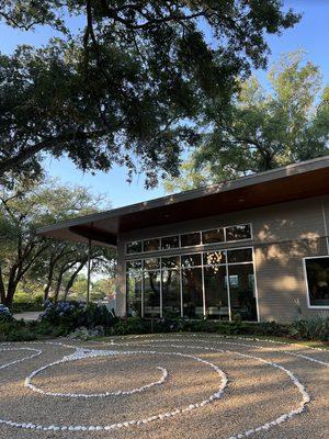 Gardens and labyrinth at Sheperd Integrative Dermatology