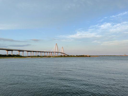 View of the Ravenel from the end of the Island Cabana Bar dock