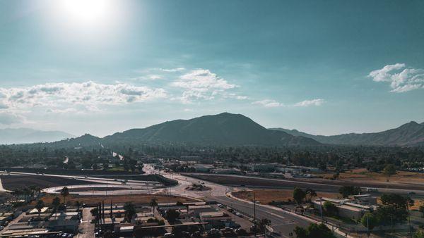 The Fitness Bureau is located just off the roundabout at Barton Road, near the 215 Freeway.