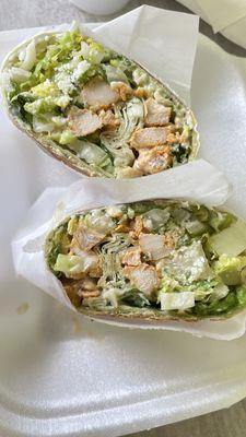 Chicken Caesar Wrap delicious and fresh