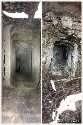 Before and after of a chimney cleaning!