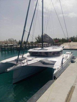 Neel 47 docked in Inagua during return from USVI to SC