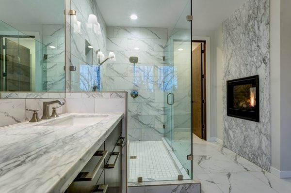 Marble Bathroom Countertops | Shower Walls | Floors