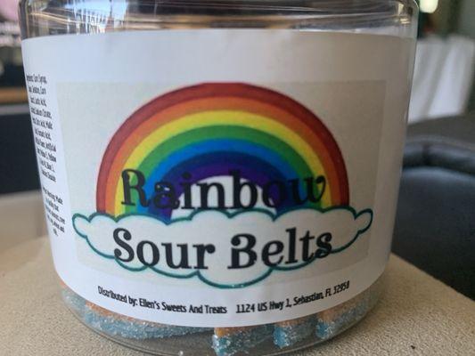 Sour belts.