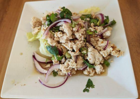 Larb gai with Spicy Lime Dressing