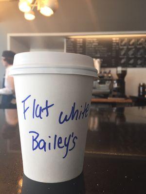 Flat White with Bailey's is the best thing ever