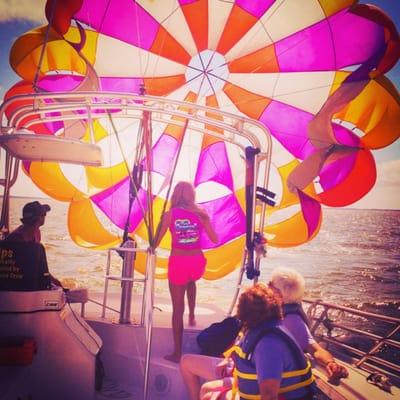 Parasailing with Duck Parasail!