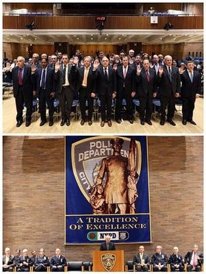 Dr. Dan Polatsch was inducted as an NYPD Honorary Police Surgeon by Police Commissioner Bratton at One Police Plaza.