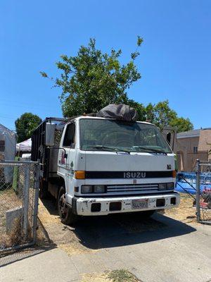 Soriano's Truck Used to Haul Away Landscaping Debris