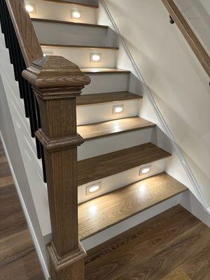 Custom stairs installation and refinishing