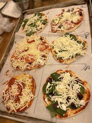 Our pizzas