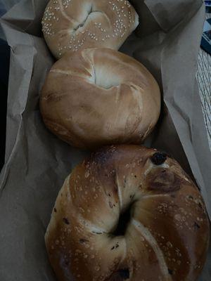 Huge bagels at a great price ($4.05 for 3)