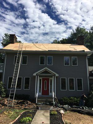 New Plywood on Roof