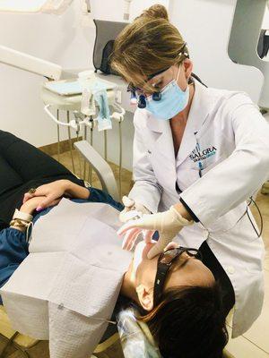 Dr.Salas dedicated to offer the most caring dentistry.