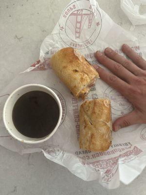 6" French dip for ants. $14 after tax and tip.