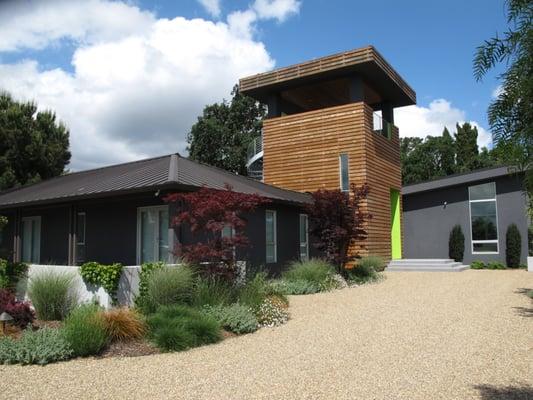 A contemporary garden for a Modern St. Helena home