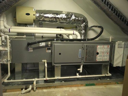 Gas furnace installations in tight spaces.