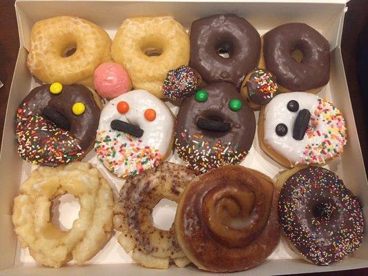 Dozen specialty donuts at Sun Donuts in Garland, TX