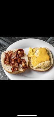 Famous "bacon , egg & cheese"