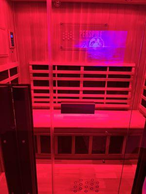 Red light private sauna