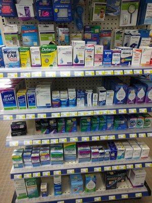 Great selection of eye care products, I can see clearly now, the rain is gone, I can see all obstacles in my way!.