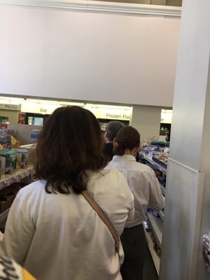 Lines at cvs during lunch