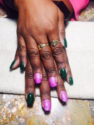 Green and purple dip