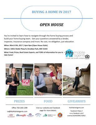 How to buy a home in 2017.You're invited March 9th, 2017 6-9pm @ Salvation Army in Brooklyn Park.