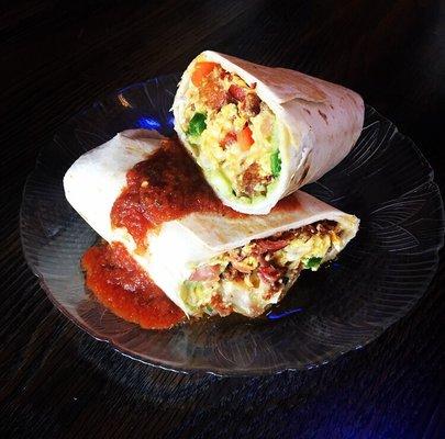 Brunch breakfast burrito