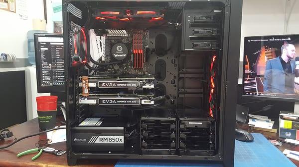 A Full tilt Gaming build. Awesome Power, no shortage of performance and a sleek look as well.