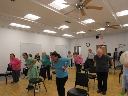 Exercise class at Central Queens YMYWHA