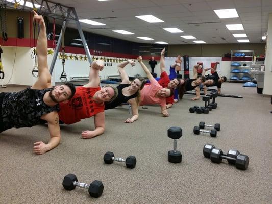 A little bonus core work for this good lookin group!