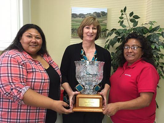 Martina, Margarita & I celebrating our Crystal Excellence Award from SF