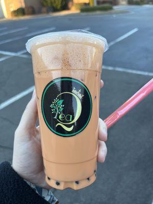 Thai Milk Tea with Boba