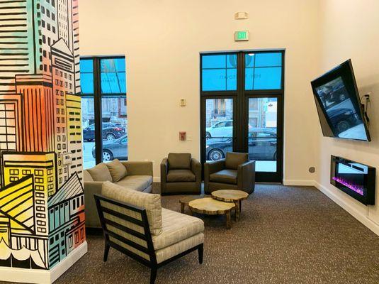 Midtown Lounge, our community room for residents