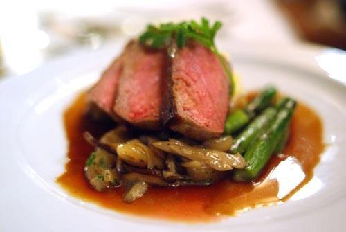 OVEN ROASTED NEW YORK STRIP LOIN Served with a red wine sauce