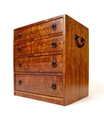 Stunning Koa tansu jewelry box, made in Hawaii by our craftsmen